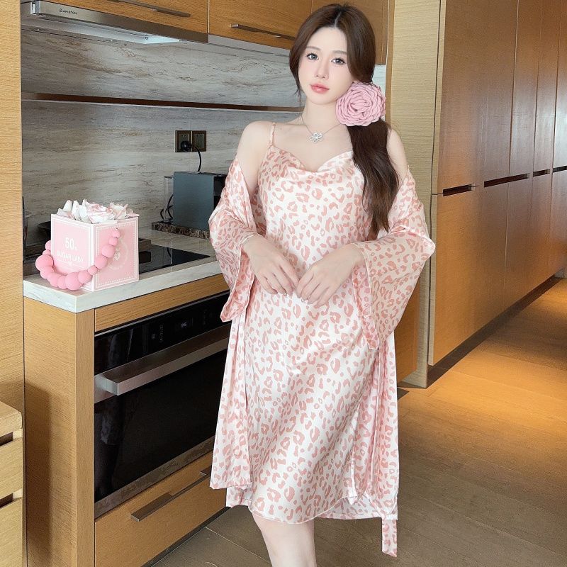High Grade Printed Sweet Wind  - Robe Silk Women review and price